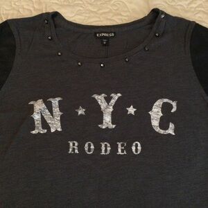 🚩Express Kids Gray NYC Rodeo Shirt